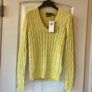 POLO Ralph Lauren Yellow V-Neck Sweater